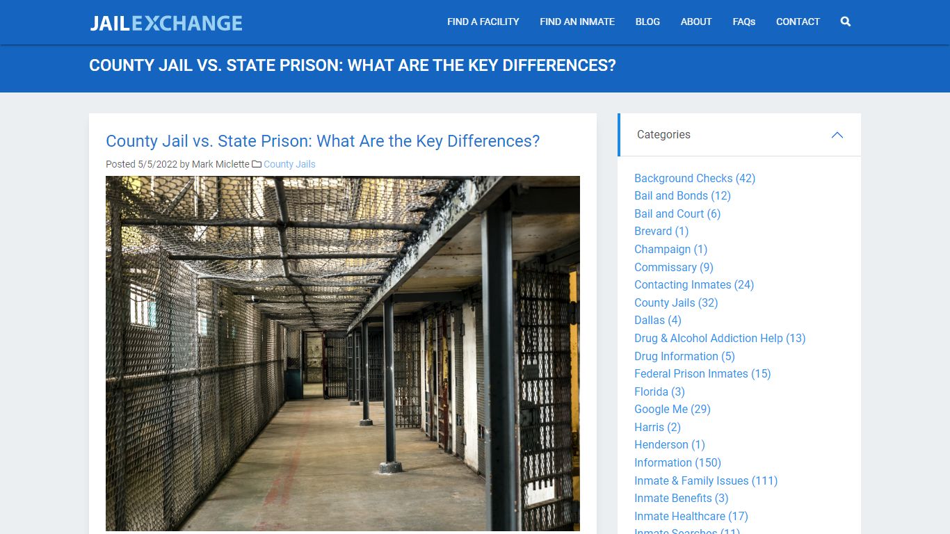 County Jail vs. State Prison: What Are the Key Differences?
